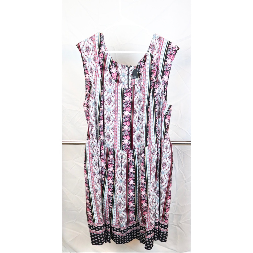 Multi-colored shift dress